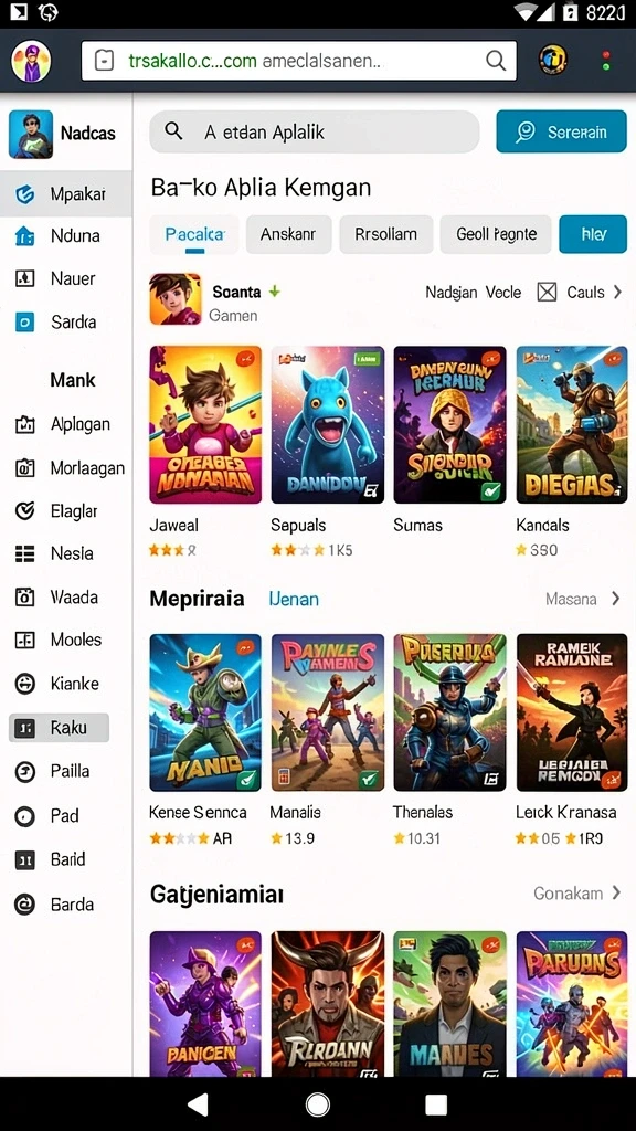 nasa4d - Screenshot menampilkan karakter utama dalam aksi seru.