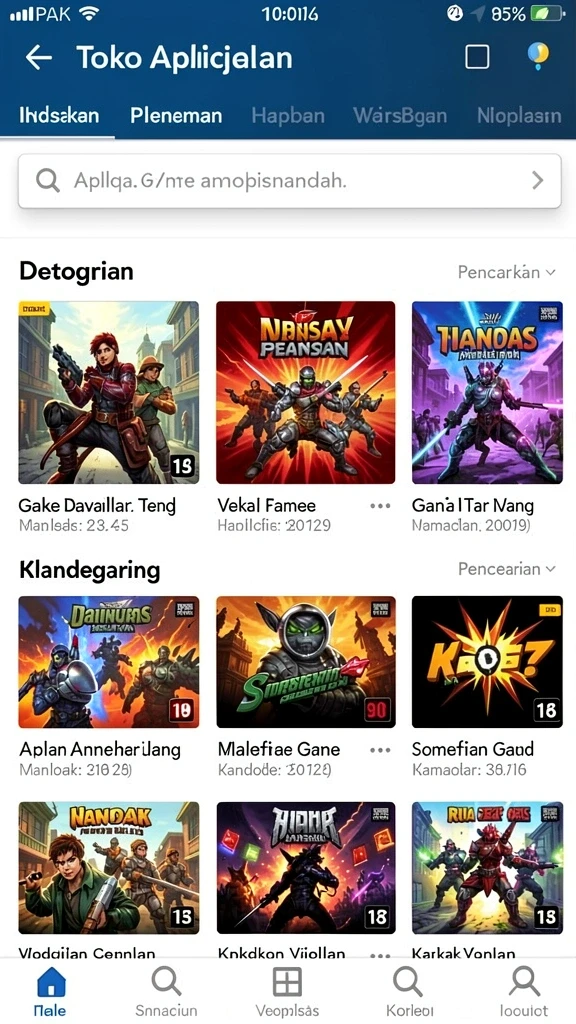 rajacuan - Tampilan grafis yang menawan dan cerah.