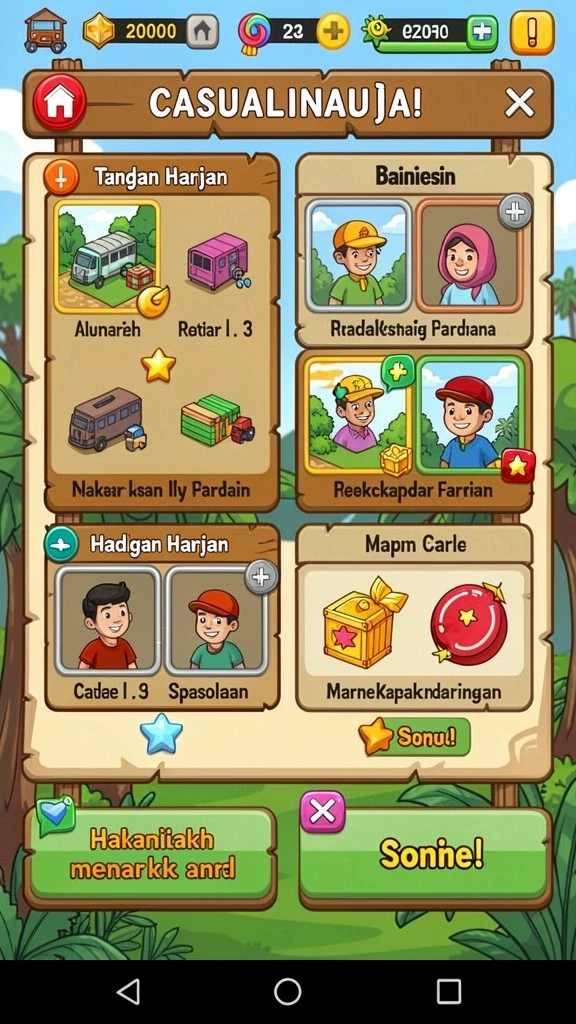 rejeki - Beragam karakter menarik untuk dimainkan.